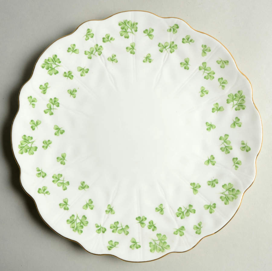 Shamrock (Crocus, Coupe Shape) Dinner Plate by John  Aynsley & Sons-1