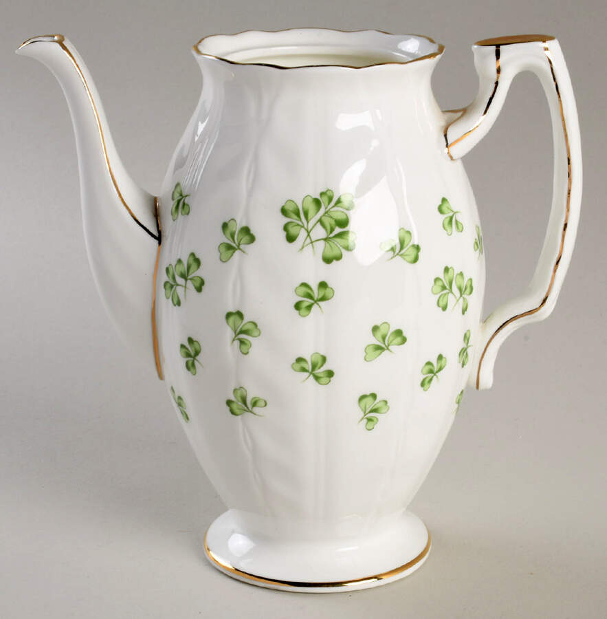 Shamrock (Crocus, Coupe Shape) Mini Coffee Pot No Lid by John  Aynsley & Sons-1