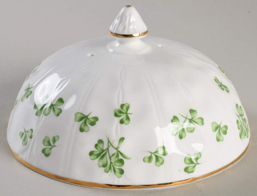 Shamrock (Crocus, Coupe Shape) Lid for Round Butter by John  Aynsley & Sons-1