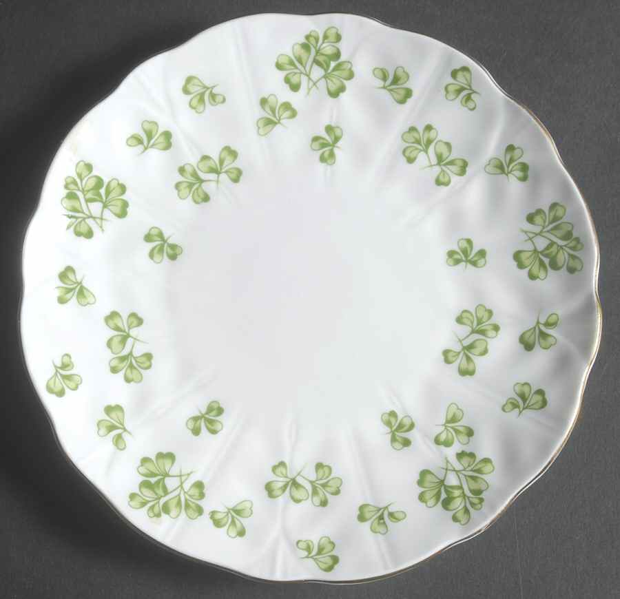 Shamrock (Crocus, Coupe Shape) Bread & Butter Plate by John  Aynsley & Sons-1