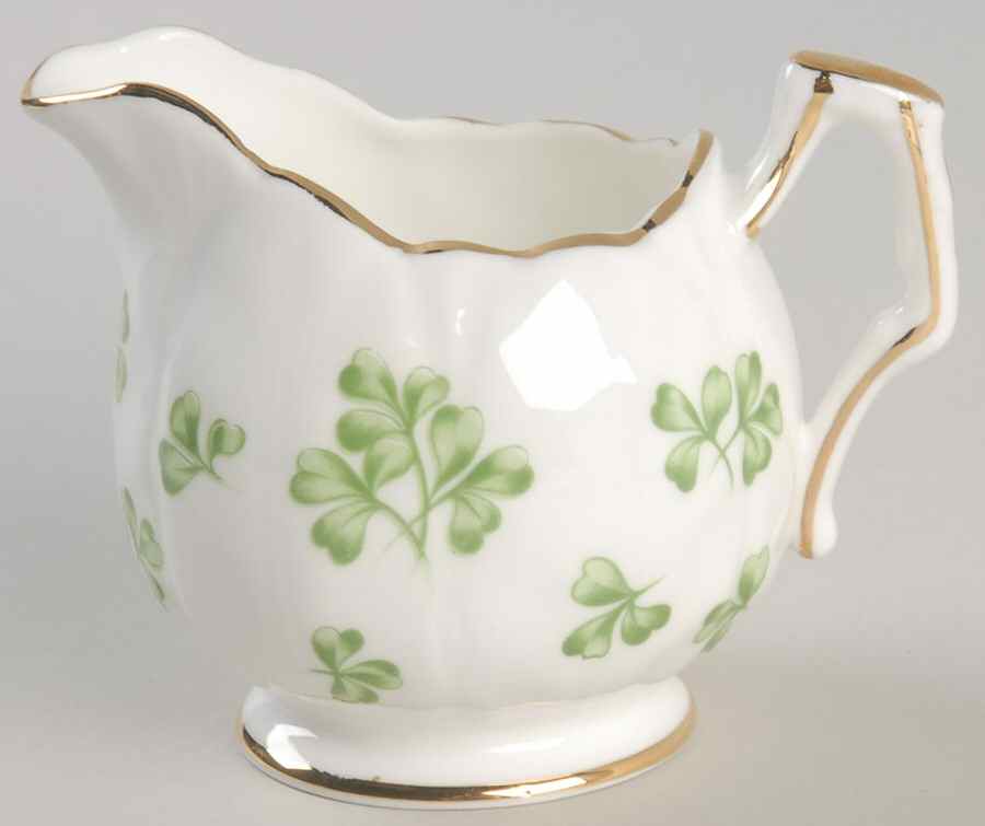 Shamrock (Crocus, Coupe Shape) Mini Creamer by John  Aynsley & Sons-1