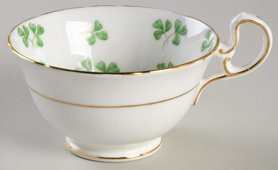 Shamrock (Rim, Scalloped) Footed Cup by John  Aynsley & Sons-1