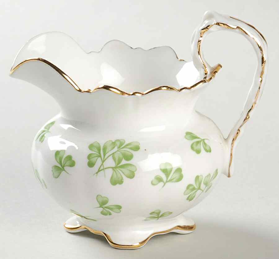 Shamrock (Rim, Scalloped) Mini Creamer by John  Aynsley & Sons-1