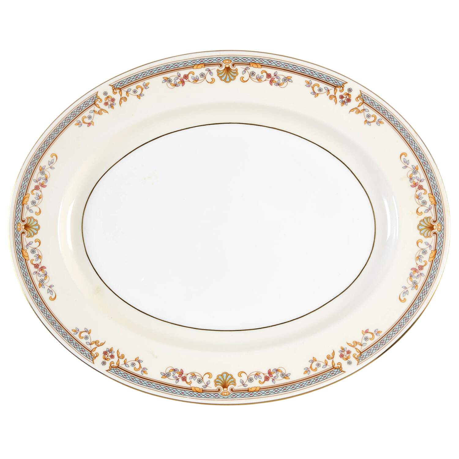 Shelbourne 14" Oval Serving Platter by John  Aynsley & Sons-1