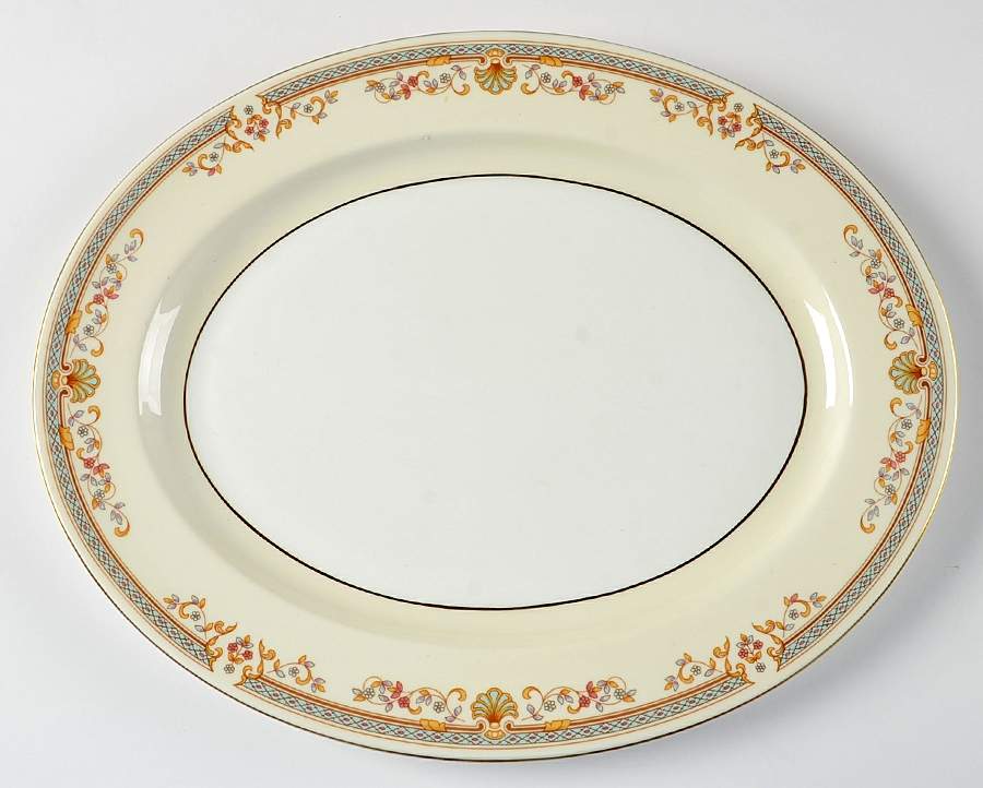 Shelbourne 13" Oval Serving Platter by John  Aynsley & Sons-1
