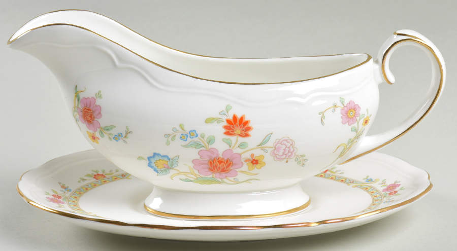 Shangri-La Gravy Boat & Underplate by John  Aynsley & Sons-1