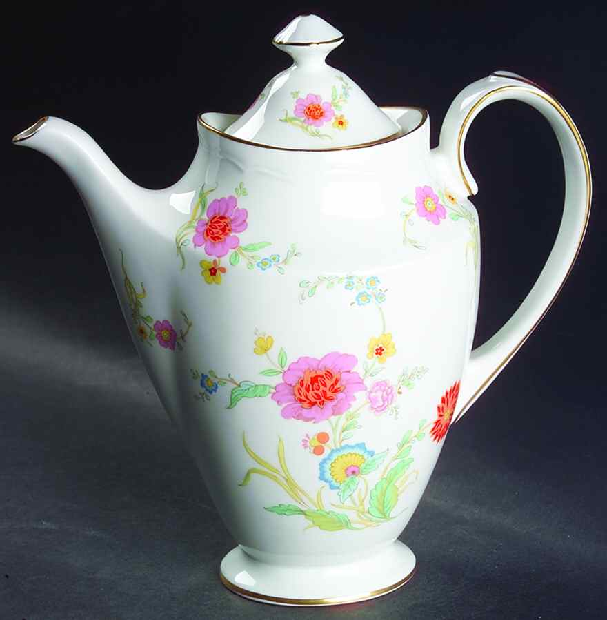 Shangri-La Coffee Pot & Lid by John  Aynsley & Sons-1