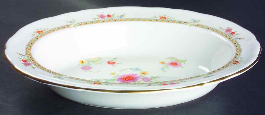 Shangri-La 10" Oval Vegetable Bowl by John  Aynsley & Sons-1