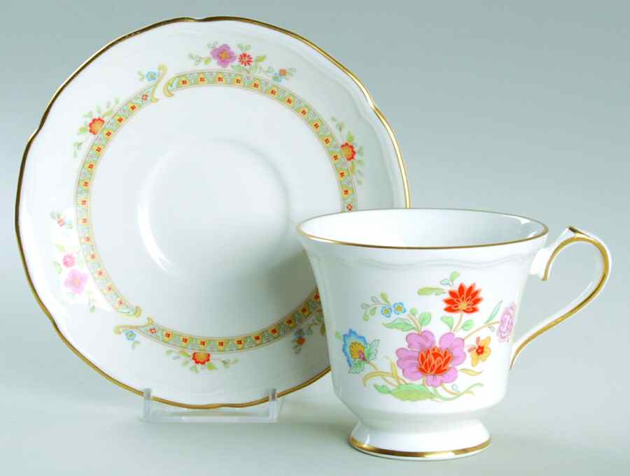 Shangri-La Footed Cup & Saucer Set by John  Aynsley & Sons-1