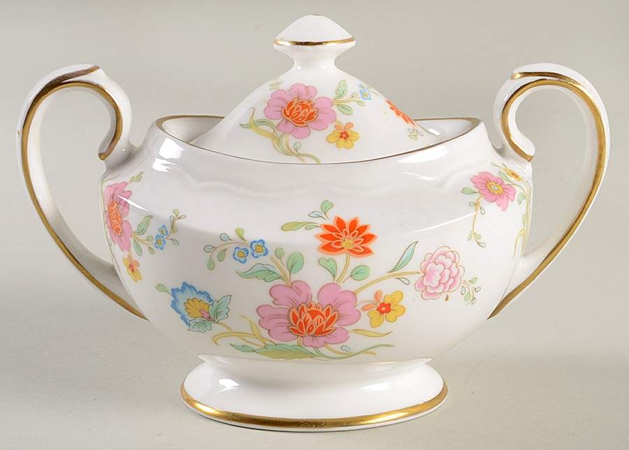 Shangri-La Sugar Bowl & Lid by John  Aynsley & Sons-1