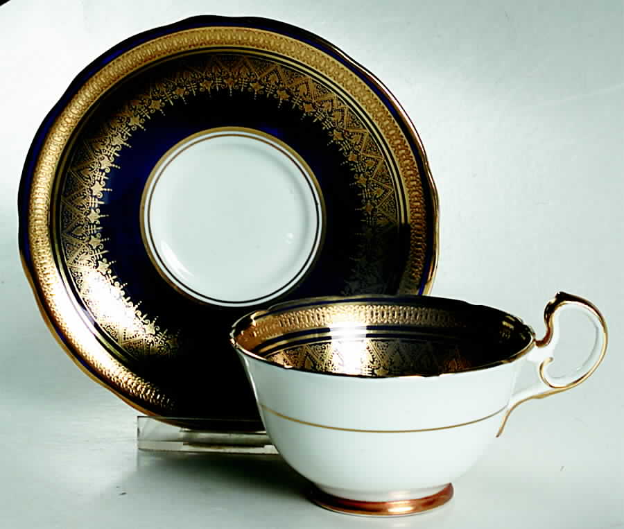 Simcoe (Scalloped) Footed Cup & Saucer Set by John  Aynsley & Sons-1