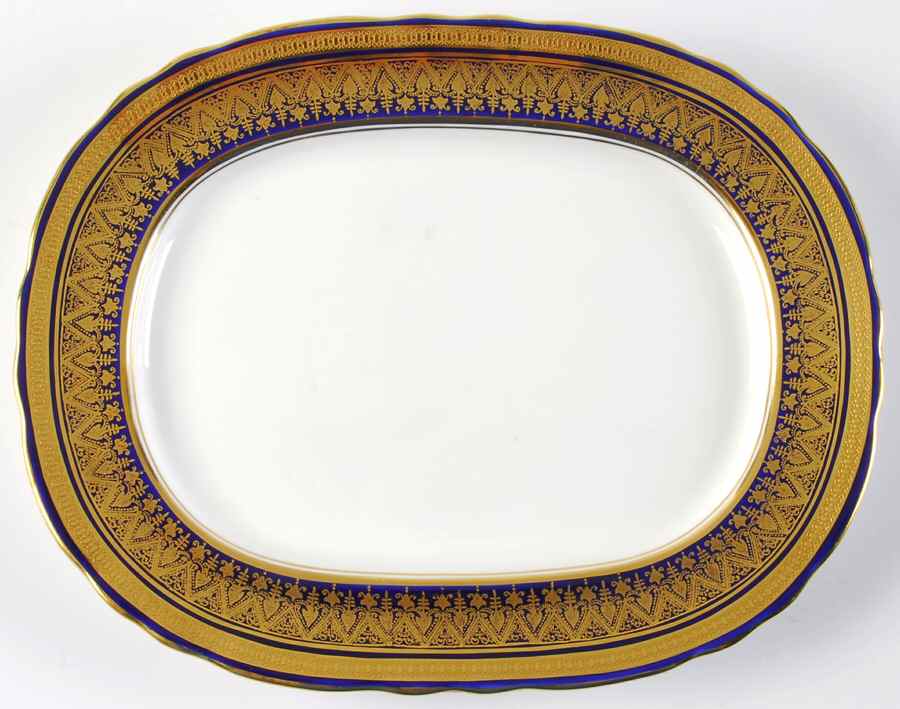 Simcoe (Scalloped) 11" Oval Serving Platter by John  Aynsley & Sons-1