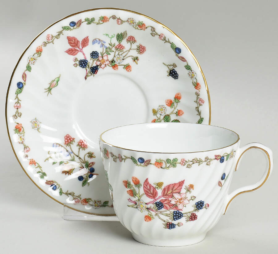 Somerset Flat Cup & Saucer Set by John  Aynsley & Sons-1