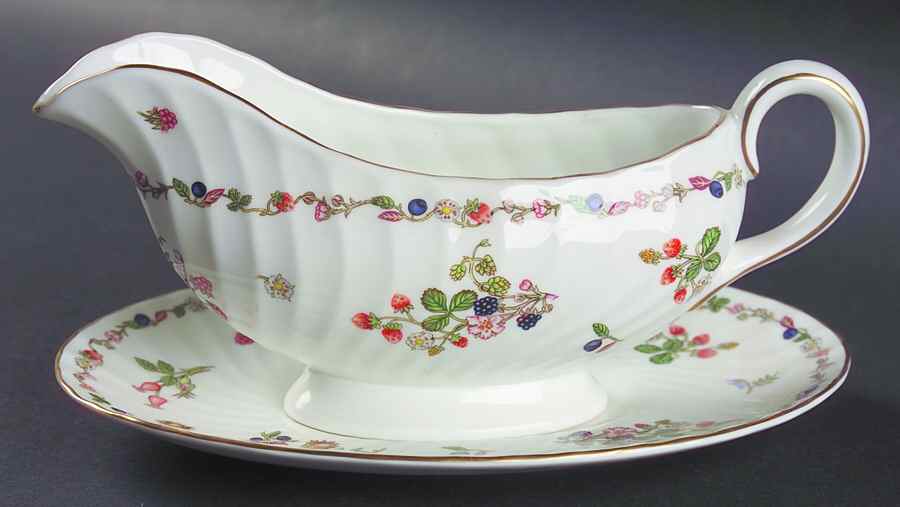 Somerset Gravy Boat & Underplate by John  Aynsley & Sons-1