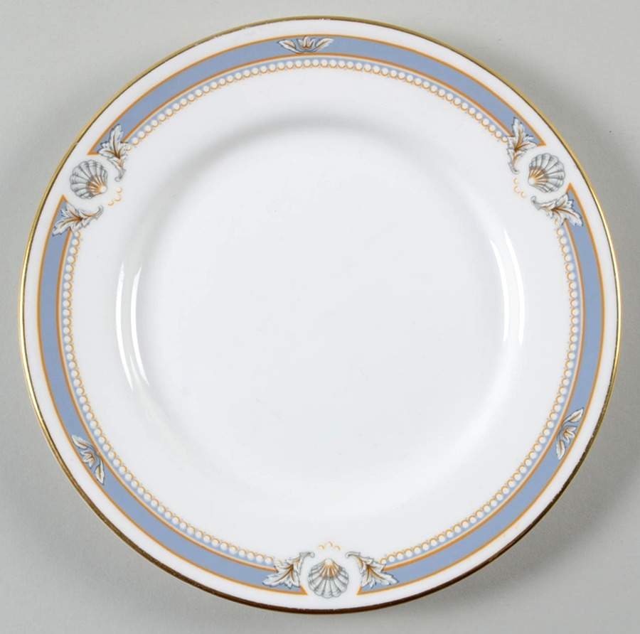 South Pacific Blue Bread & Butter Plate by John  Aynsley & Sons-1