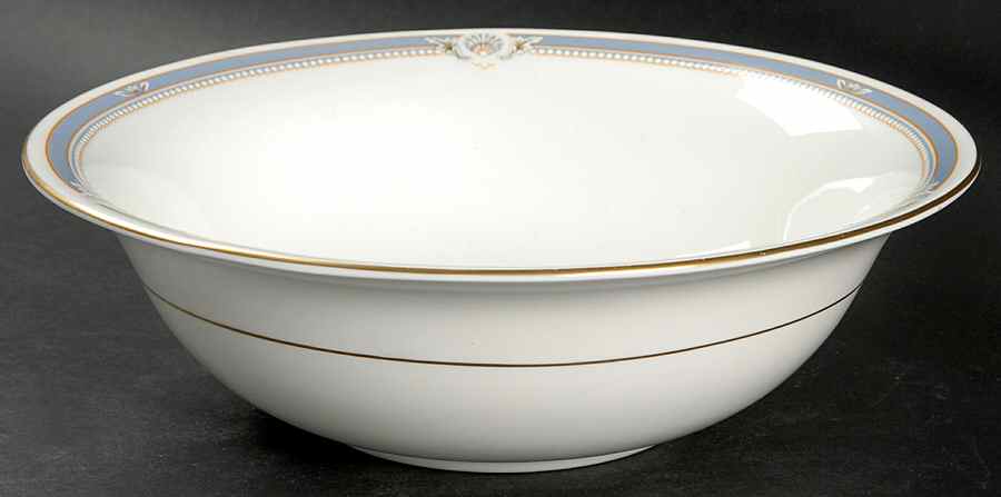 South Pacific Blue 9" Round Vegetable Bowl by John  Aynsley & Sons-1