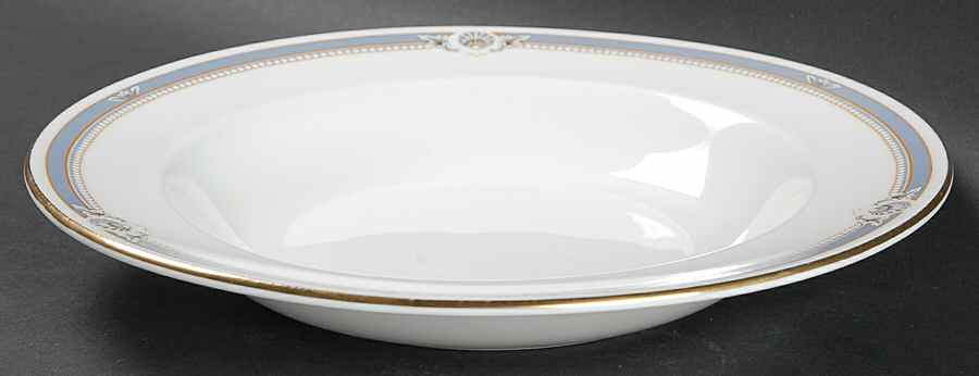 South Pacific Blue Large Rim Soup Bowl by John  Aynsley & Sons-1