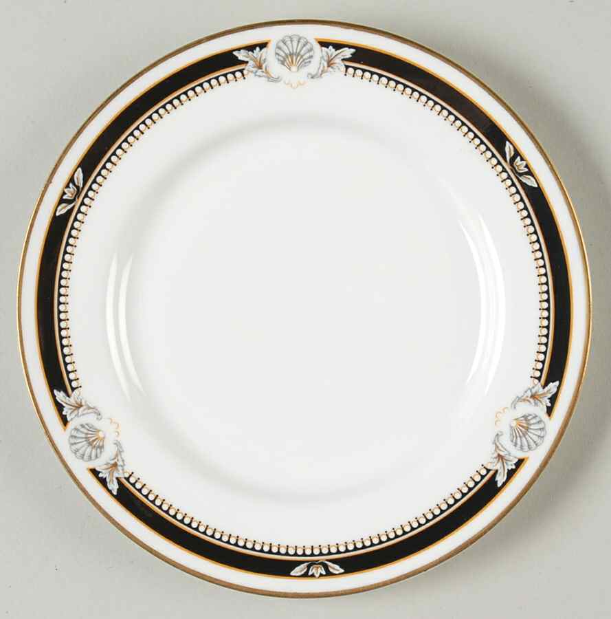 South Pacific Black Bread & Butter Plate by John  Aynsley & Sons-1