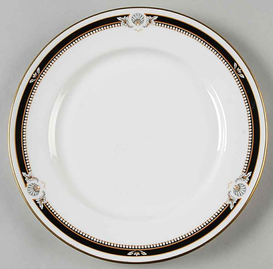 South Pacific Black Salad Plate by John  Aynsley & Sons-1