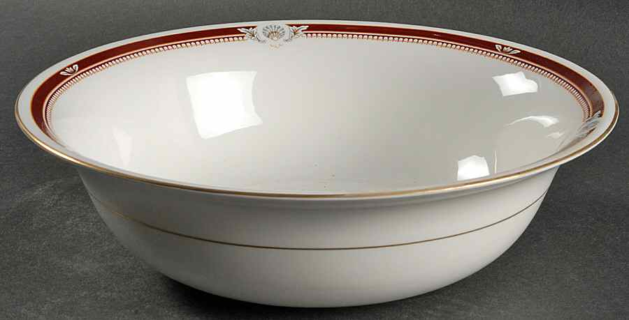 South Pacific Red Maroon 9" Round Vegetable Bowl by John  Aynsley & Sons-1