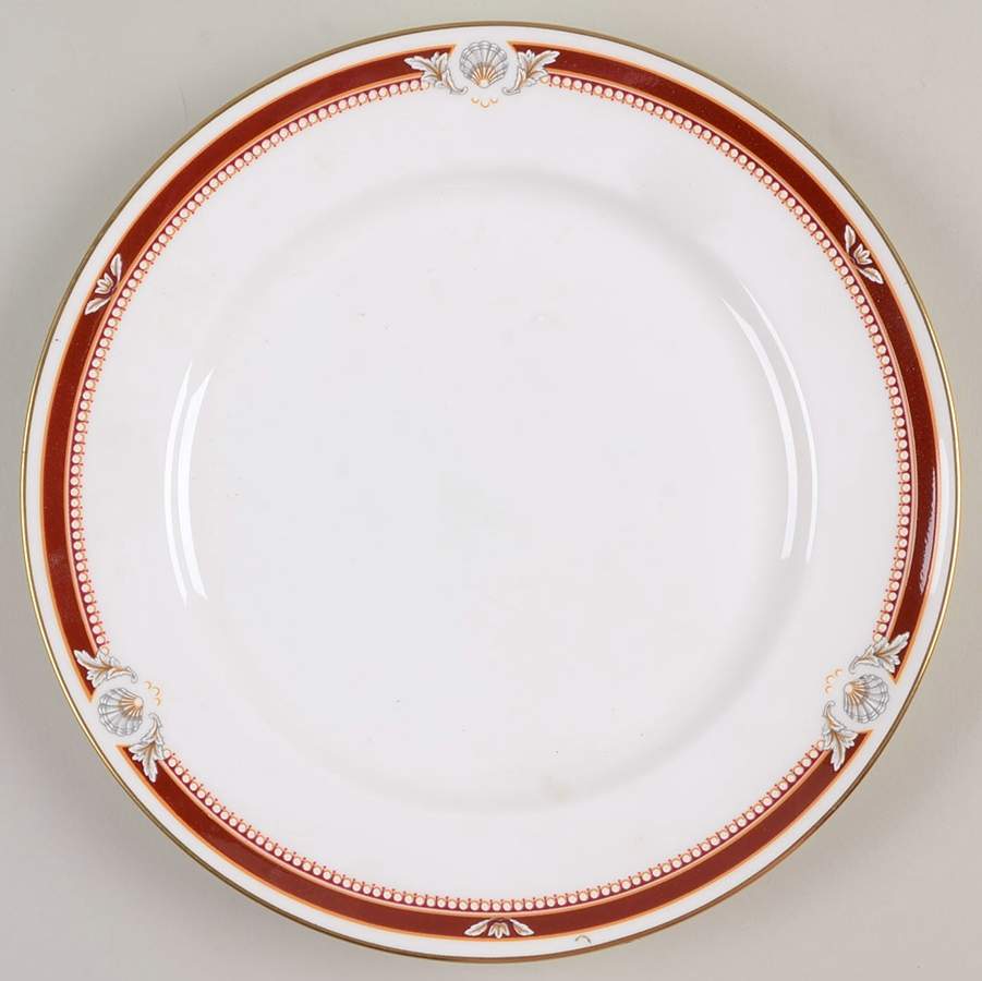 South Pacific Red Maroon Salad Plate by John  Aynsley & Sons-1