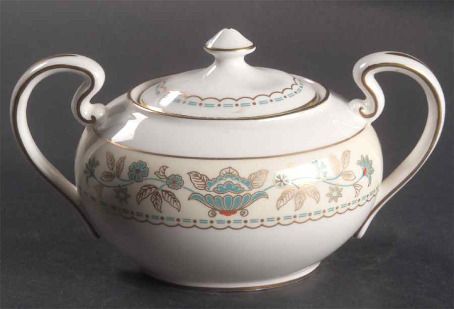 Tatton Hall Sugar Bowl & Lid by John  Aynsley & Sons-1