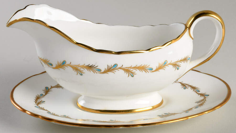 Viscount Gravy Boat & Underplate by John  Aynsley & Sons-1