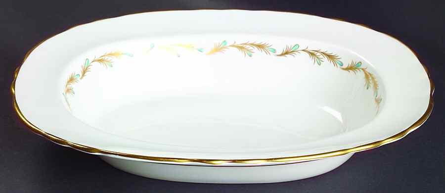 Viscount 10" Oval Vegetable Bowl by John  Aynsley & Sons-1
