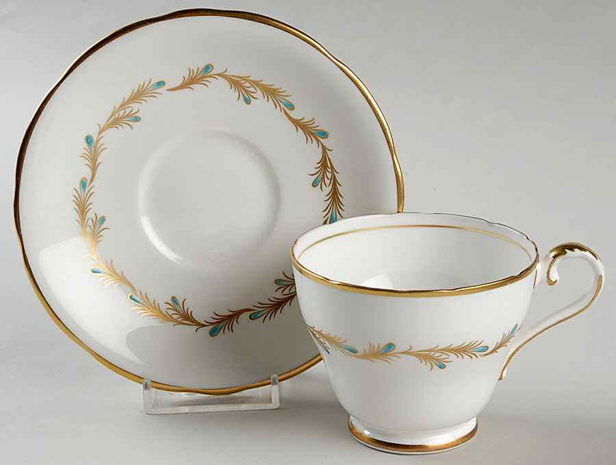 Viscount Footed Cup & Saucer Set by John  Aynsley & Sons-1