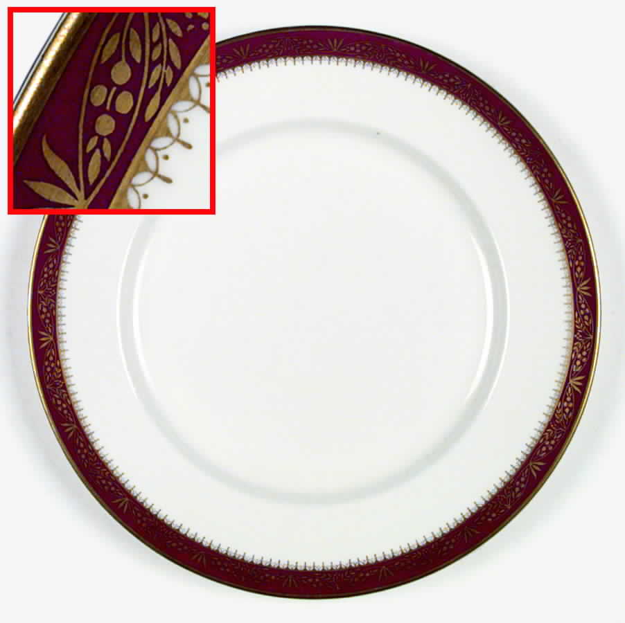 Warwick Red (Smooth) Dinner Plate by John  Aynsley & Sons-1