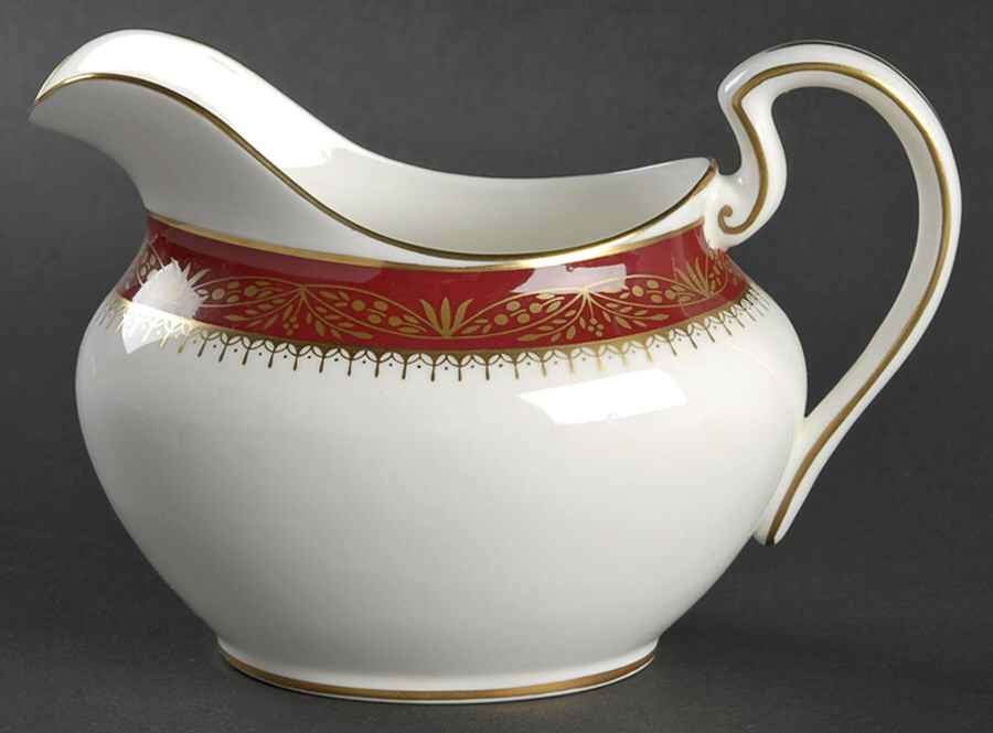 Warwick Red (Smooth) Creamer by John  Aynsley & Sons-1