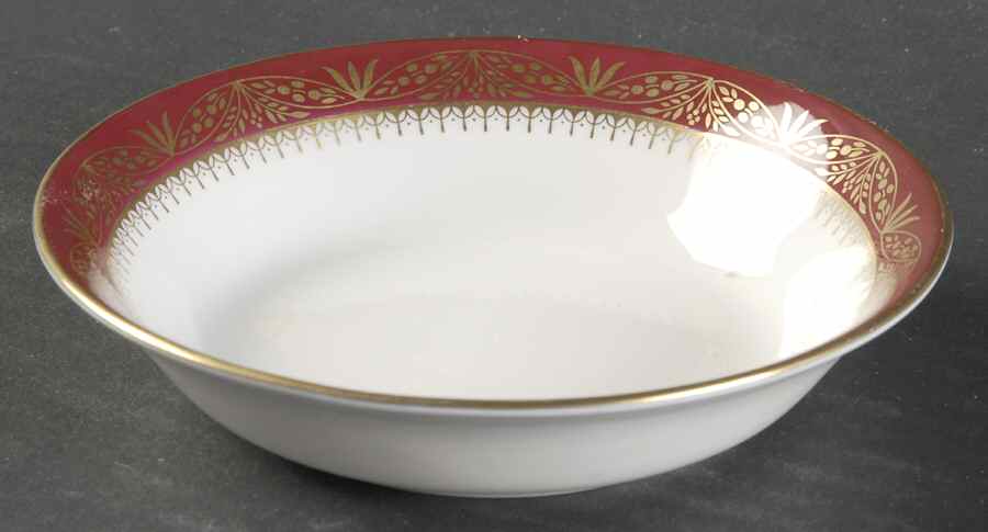 Warwick Red (Smooth) Fruit/Dessert (Sauce) Bowl by John  Aynsley & Sons-1
