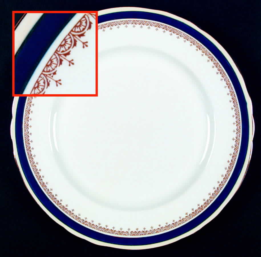 Wendover Cobalt Blue Dinner Plate by John  Aynsley & Sons-1