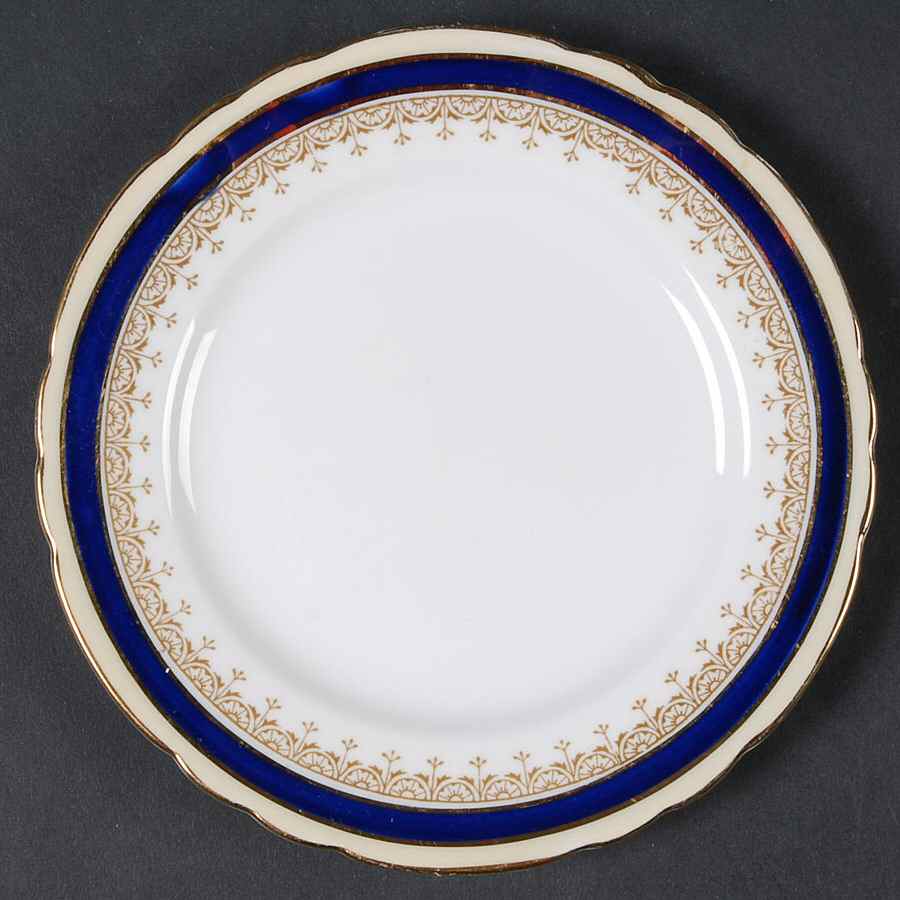 Wendover Cobalt Blue Bread & Butter Plate by John  Aynsley & Sons-1