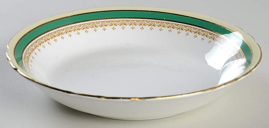 Wendover Green Coupe Soup Bowl by John  Aynsley & Sons-1