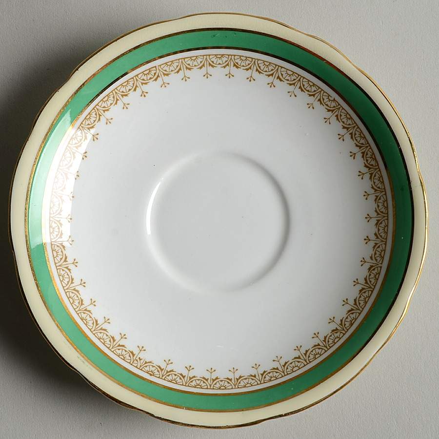 Wendover Green Saucer by John  Aynsley & Sons-1