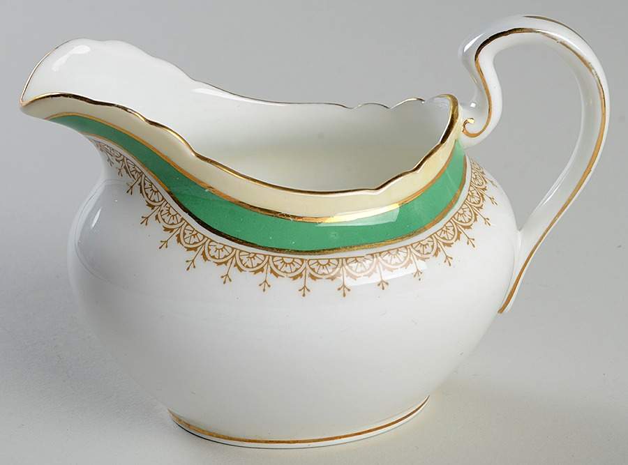 Wendover Green Creamer by John  Aynsley & Sons-1