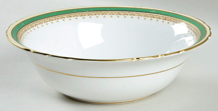 Wendover Green 9" Round Vegetable Bowl by John  Aynsley & Sons-1