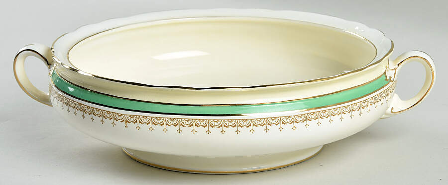 Wendover Green Round Vegetable No Lid by John  Aynsley & Sons-1