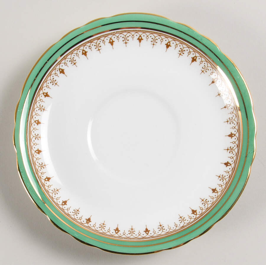 Wendover Green Saucer for Cream Soup Bowl by John  Aynsley & Sons-1