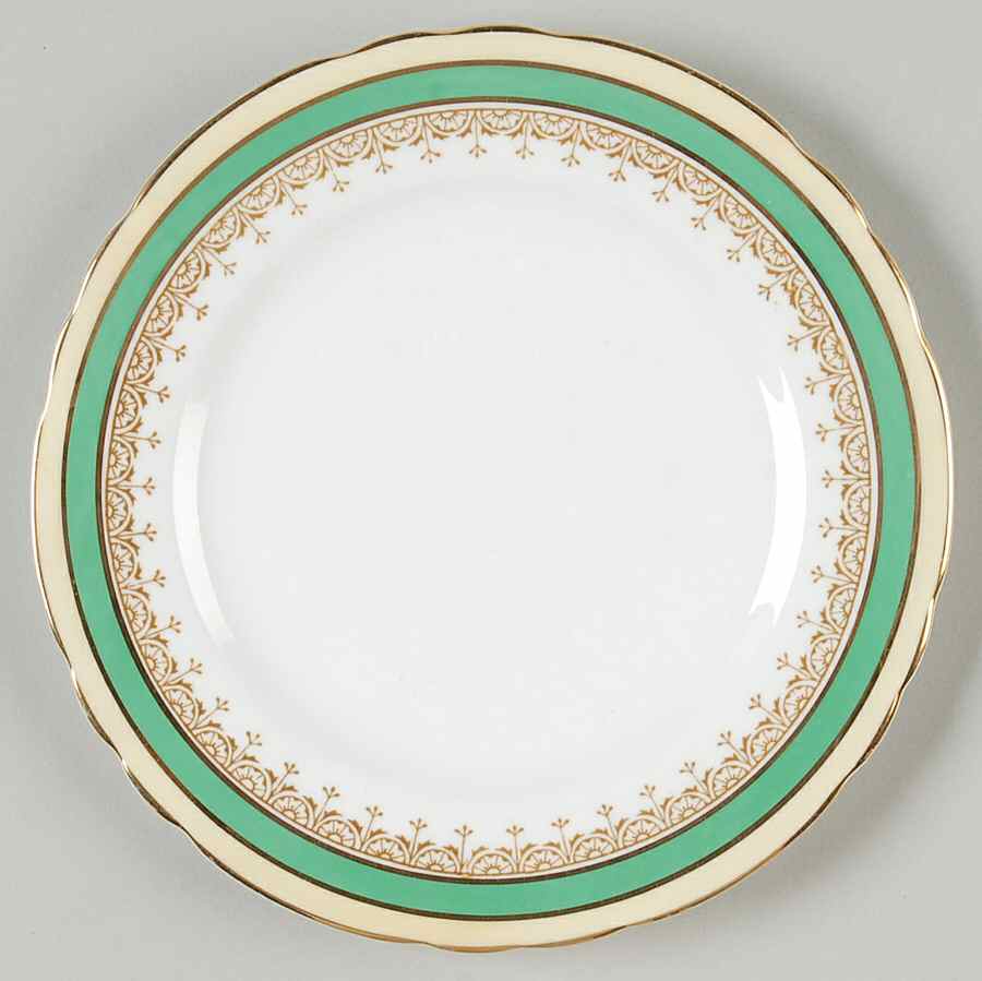 Wendover Green Bread & Butter Plate by John  Aynsley & Sons-1