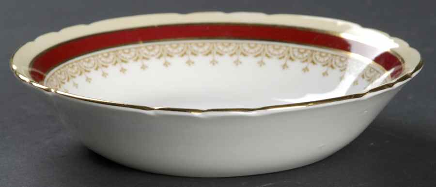 Wendover Maroon Fruit/Dessert (Sauce) Bowl by John  Aynsley & Sons-1
