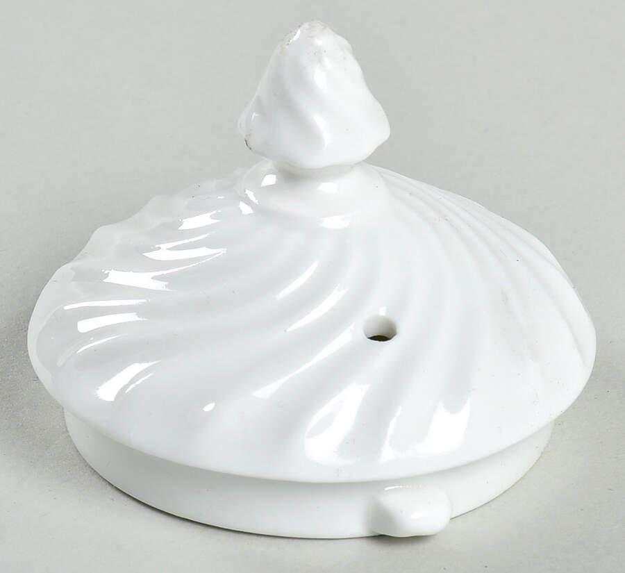 White Swirl Lid for Mini Coffee Pot by John  Aynsley & Sons-1