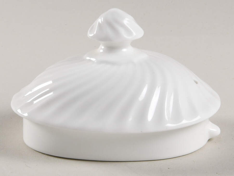 White Swirl Lid for Teapot by John  Aynsley & Sons-1