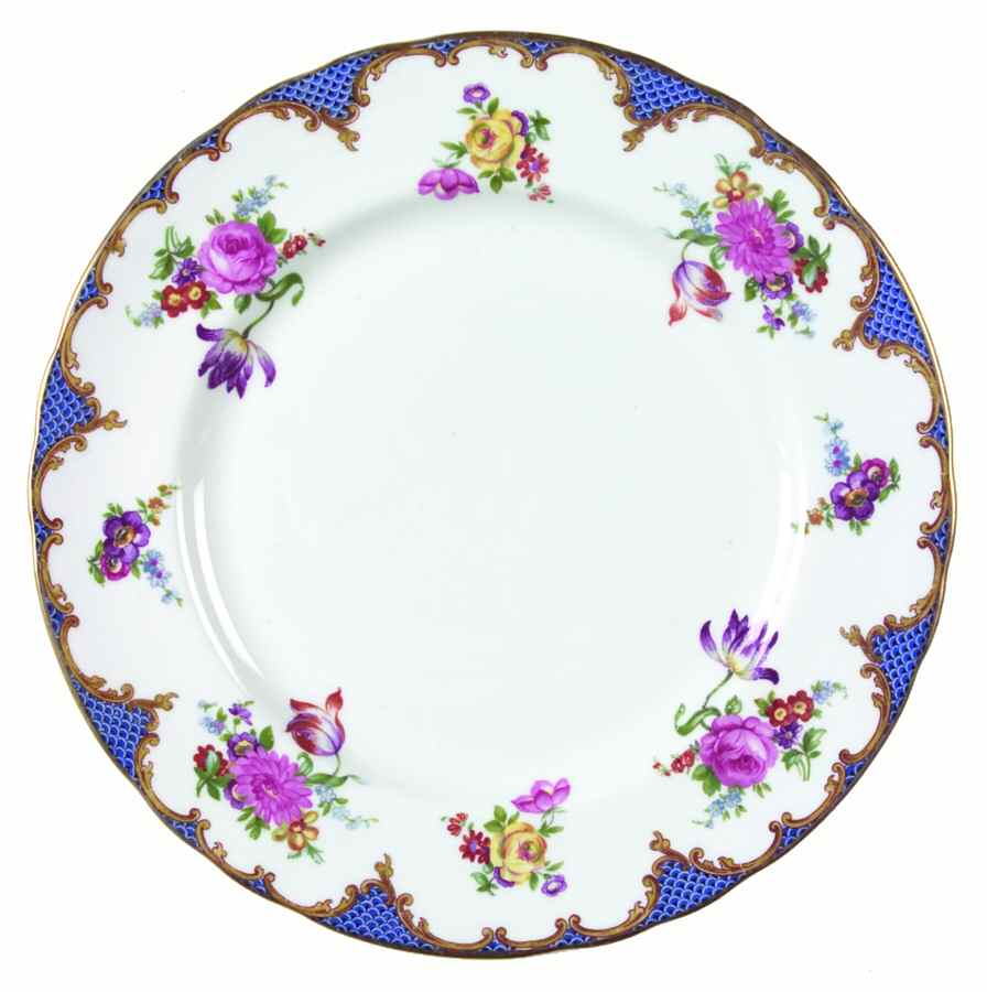 Wilton Blue (Heavy Gold) Dinner Plate by John  Aynsley & Sons-1