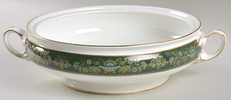 Winchester (Green) Round Vegetable No Lid by John  Aynsley & Sons-1