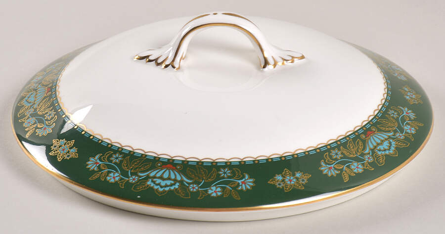Winchester (Green) Lid for Round Vegetable by John  Aynsley & Sons-1