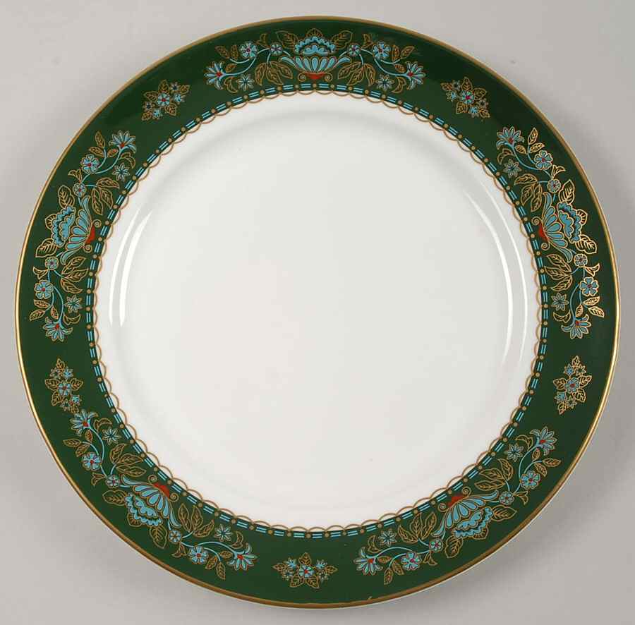 Winchester (Green) Salad Plate by John  Aynsley & Sons-1