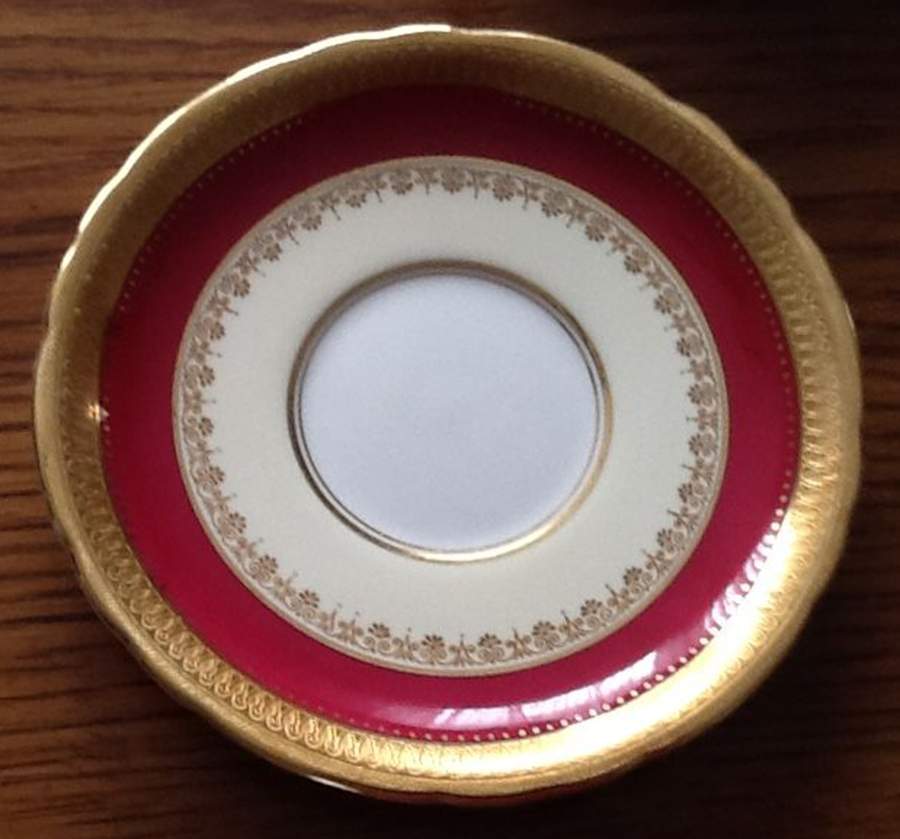 Windsor Ruby Saucer for Cream Soup Bowl by John  Aynsley & Sons-1