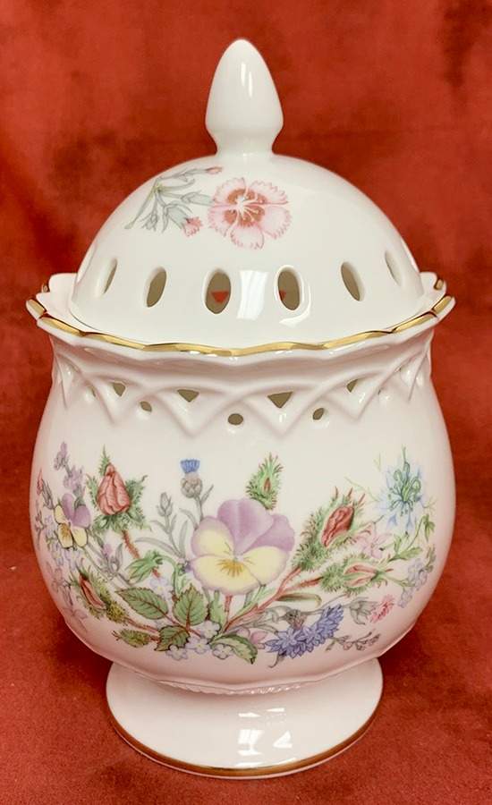 Wild Tudor Pierced Potpourri Jar & Lid by John  Aynsley & Sons-1